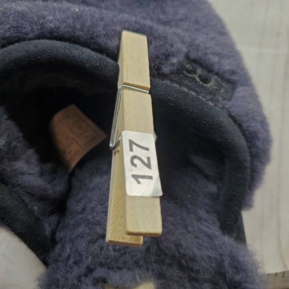 Ugg Flufette Slippers Shoes 8 Womens Plush Shearling Slip On Blue 1102594 - Picture 10 of 10